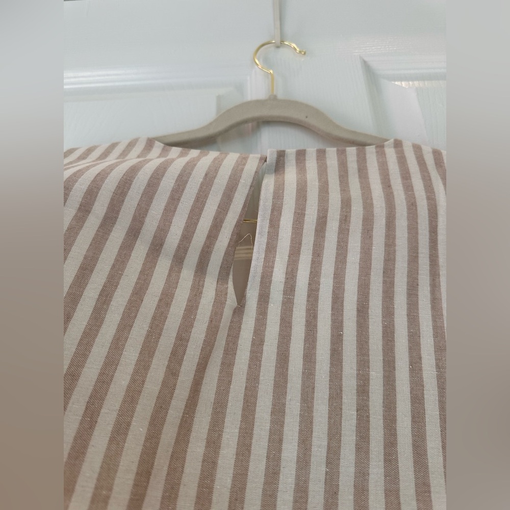 Wishlist Beige & White Striped Cotton Wide-Leg Two Piece Pant Set (Large) - Picture 12 of 12